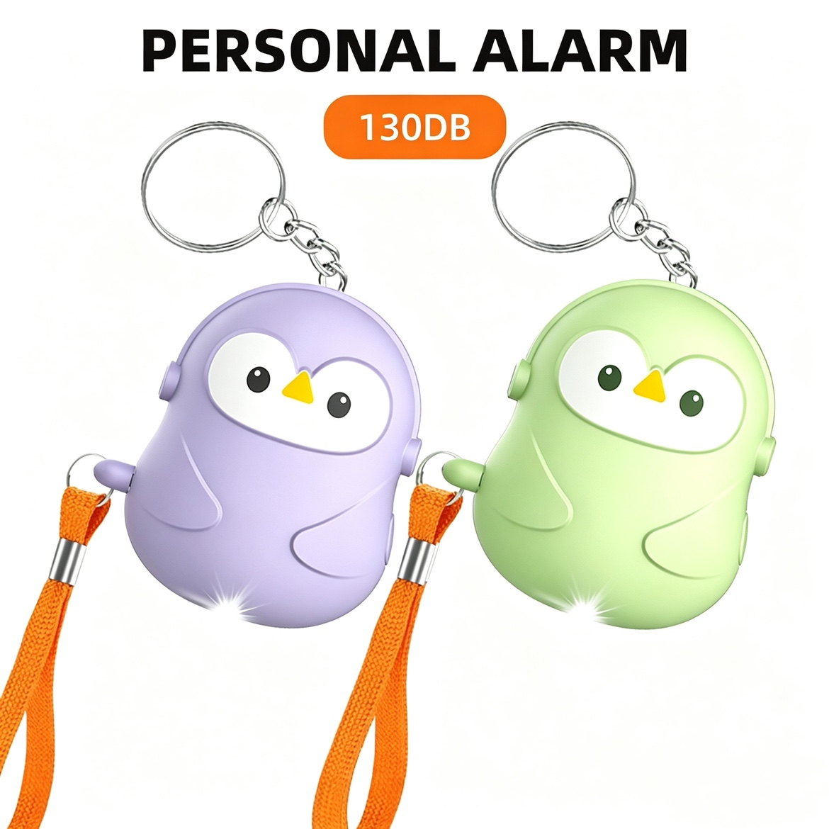 Personal Alarm Keychain - Persoonlijke zelfverdediging 5-delige alarmset 130db zelfverdedigingssirene