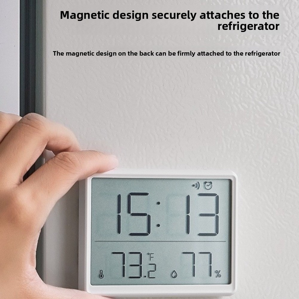 Pool Alarm Float - Magnetische hangklok met groot LCD-scherm, digitale