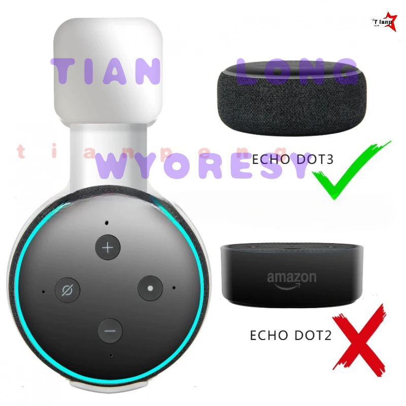 Google Speaker Nest Audio - Stevige, plug-specifieke wandladerhouder voor Amazon Echo