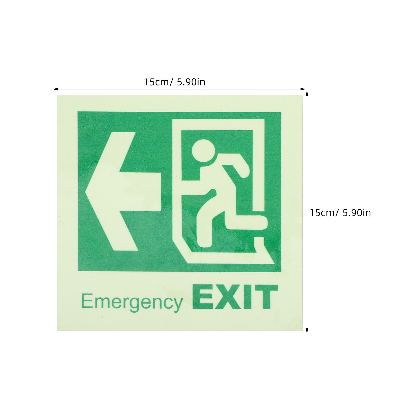 Zelfklevende, lichtgevende noo - Emergency Exit Sign recensie en prijs