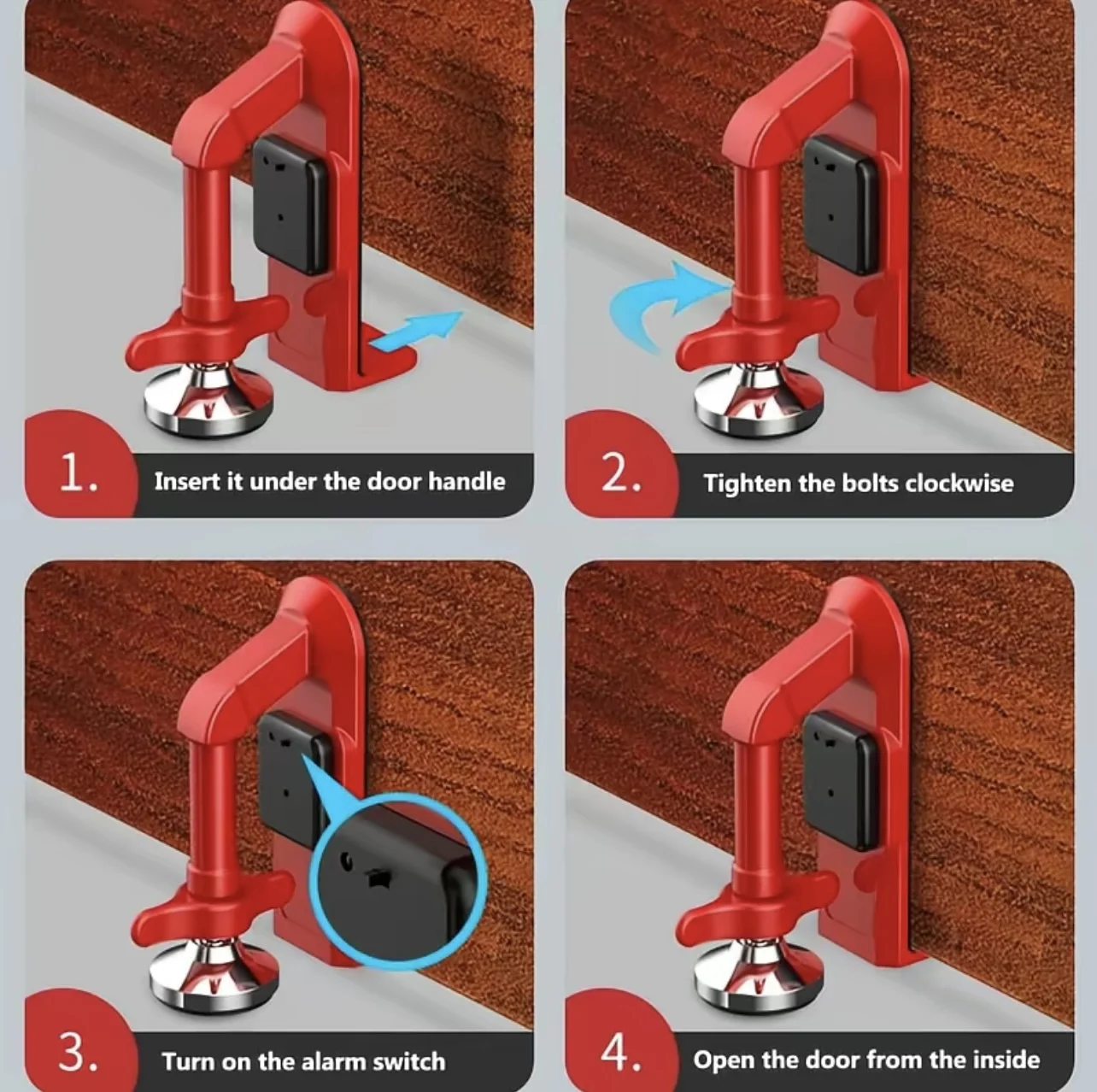 1 stuks draagbare alarmdeursto - Door Stop Alarm recensie en prijs