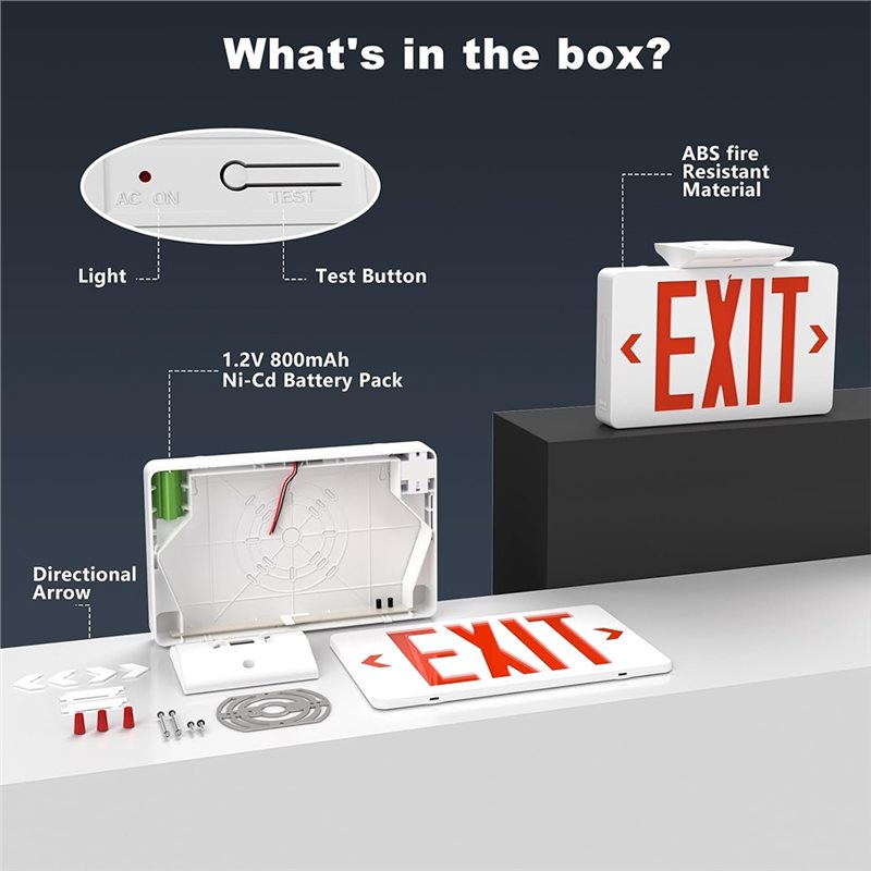 B67C UL-gecertificeerd, commer - Emergency Exit Sign recensie en prijs
