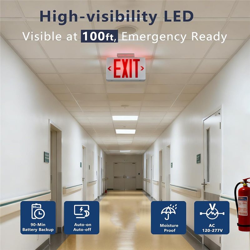 B67C UL-gecertificeerd, commer - Emergency Exit Sign recensie en prijs