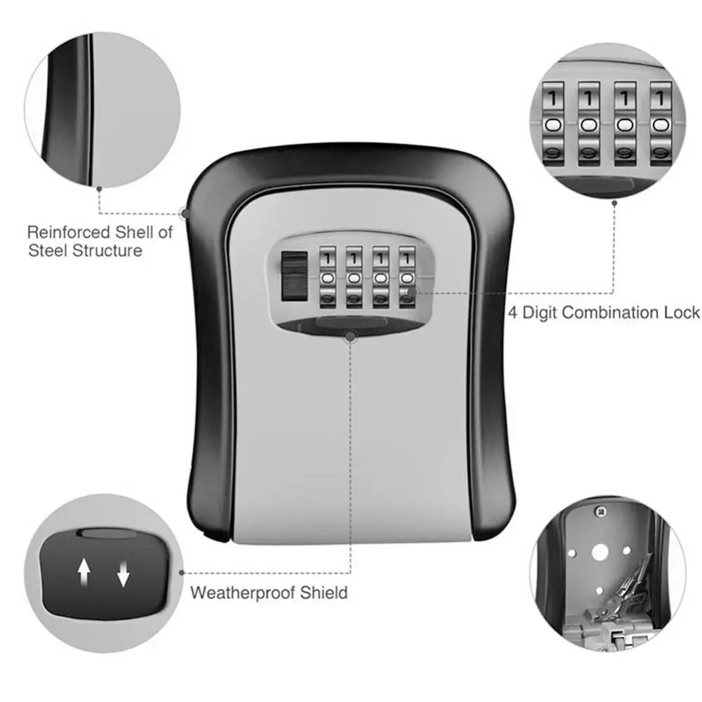 Muurmontage Sleutelvergrendeli - Lockbox Key Secure recensie en prijs